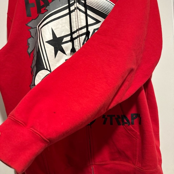 Vintage 90s Sz: XXL Famous Stars & Stripes Graphic Logo Full Zip Hoodie. - Picture 8 of 11